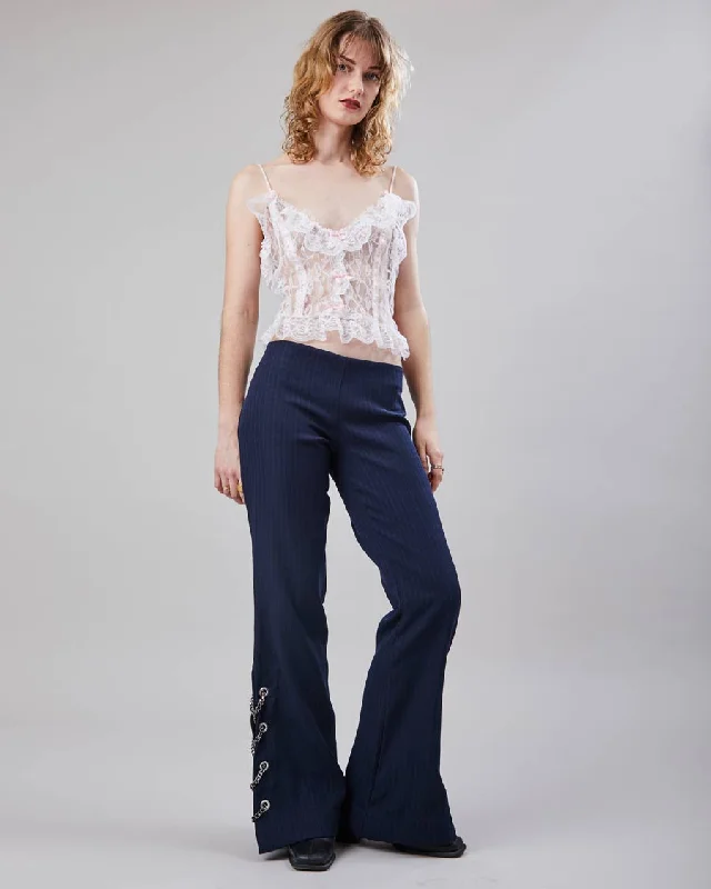 Rokit Originals Lara Trouser - L Trousers Flared Retro