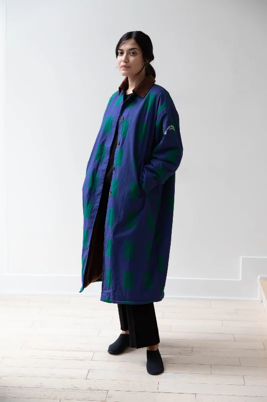 Bobo Choses | Color Game Patched Print Long Coat Wool Cashmere Tweed