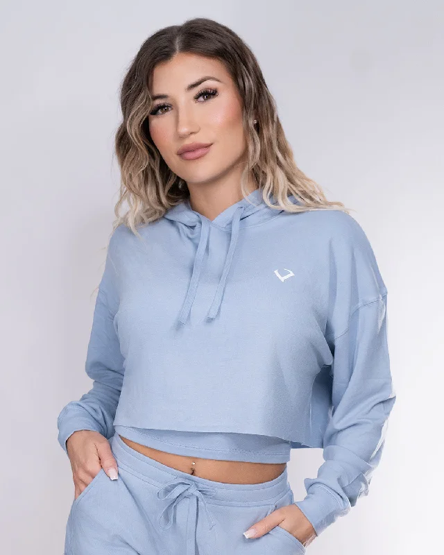 Loungerie Pullover Light Blue Over Sleeve Pullover
