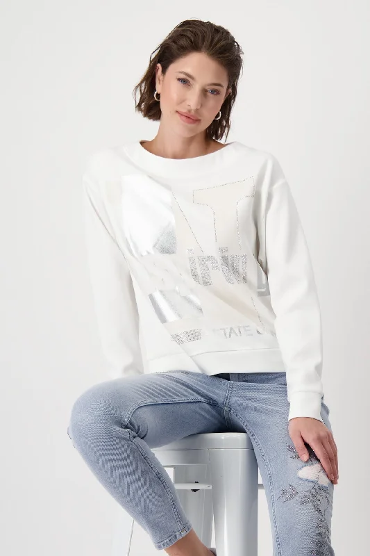 Pullover, schwarz Over Sleeve Pullover