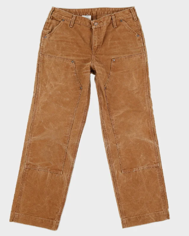 Carhartt Brown Relaxed Fit Trousers - W30 L31 Trousers Vintage Classic