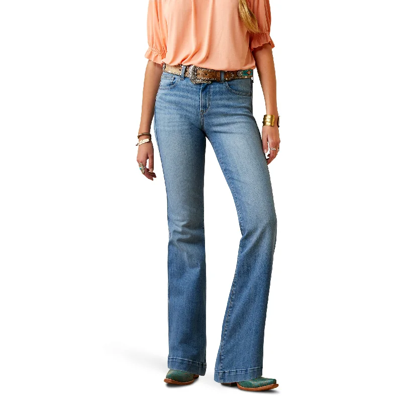 Slim Trouser Noelle Wide Leg Trousers Mesh Breathable
