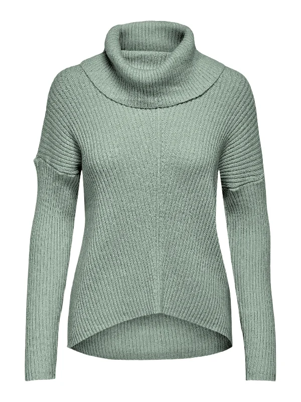 Only Katia - Rullekrave pullover Plunging Neck Pullover