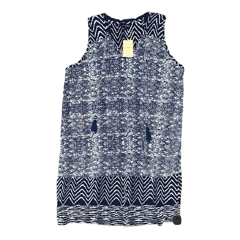 Blue Dress Casual Midi Lucky Brand, Size 2x Comfortable Deep V Midi Dress