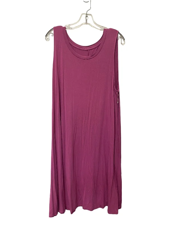 Dress Casual Midi By Ava & Viv  Size: 1x Chic Lace Detail Midi Dress