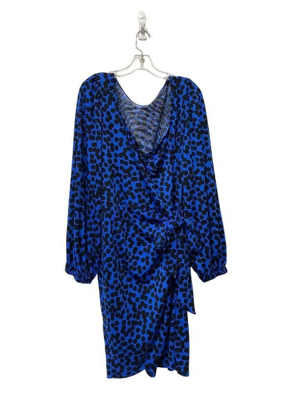 Dress Casual Midi By Ava & Viv  Size: 2x Elegant Floral Appliqué Midi Dress