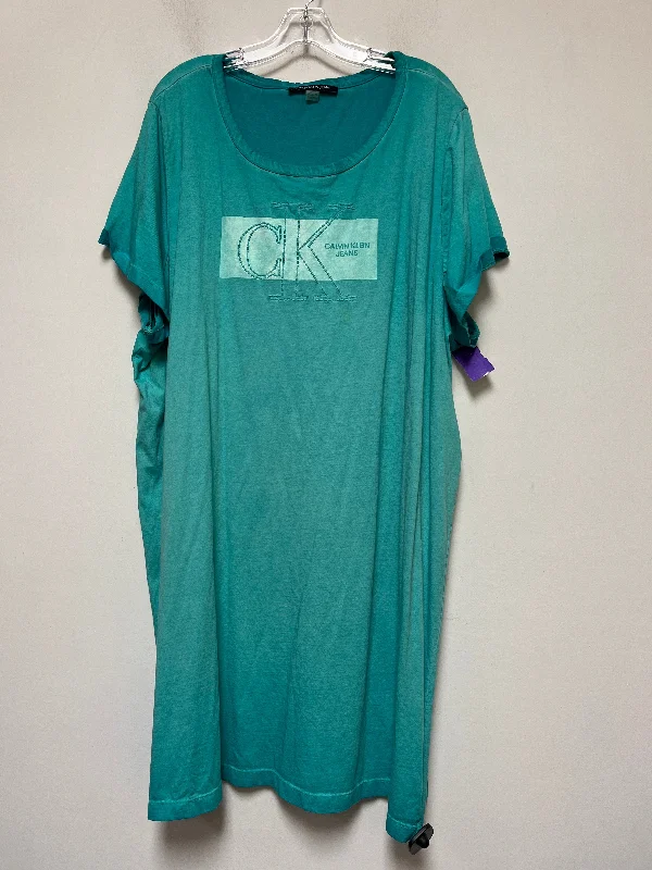 Dress Casual Midi By Calvin Klein  Size: 3x Fashionable Skater Midi Dress