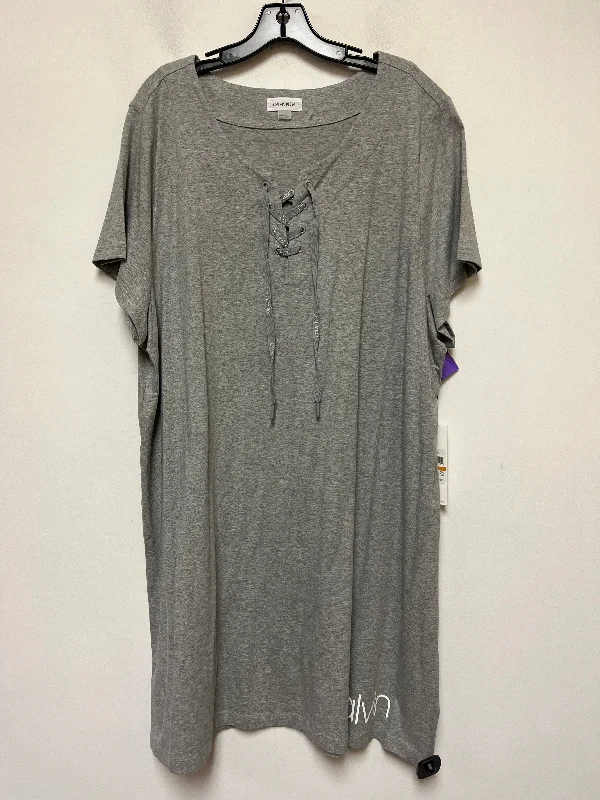 Dress Casual Midi By Calvin Klein  Size: 3x Trendy Ruched Side Midi Dress