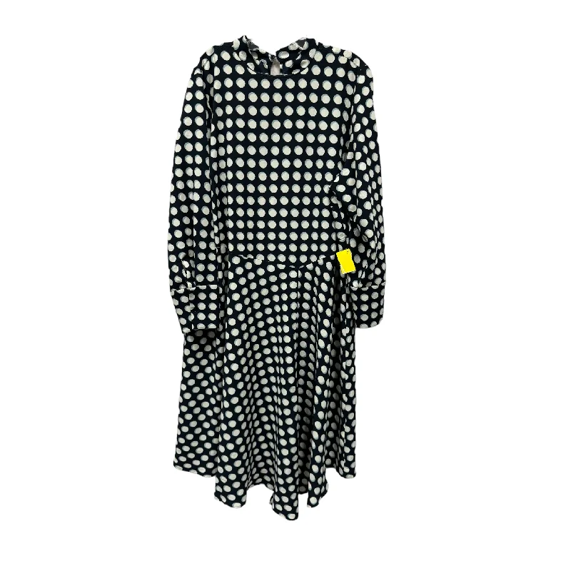 Dress Casual Midi By Eloquii  Size: 1x Stylish Midi Dress with Cuffs