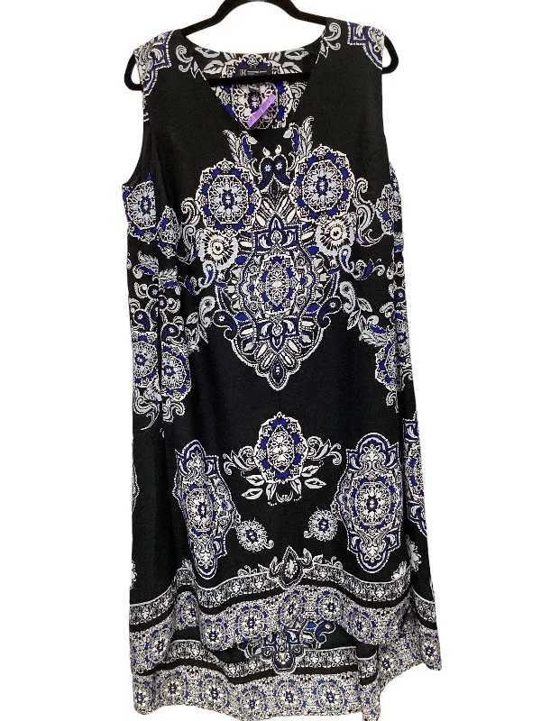 Dress Casual Midi By Inc  Size: 1x Trendy Ruffled Sleeve Midi Dress