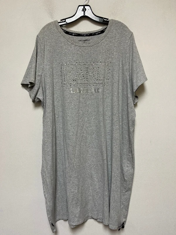Dress Casual Midi By Karl Lagerfeld  Size: 3x Fashionable Casual Midi Dress