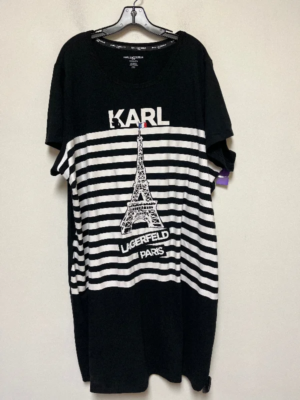 Dress Casual Midi By Karl Lagerfeld  Size: 3x Comfortable Deep V Midi Dress