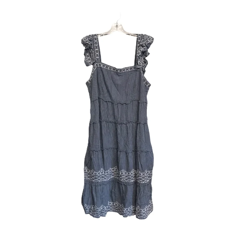 Dress Casual Midi By Knox Rose  Size: 1x Cozy Ribbed Knit Midi Dress