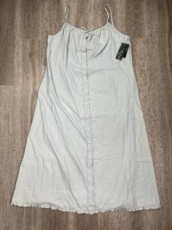 Dress Casual Midi By Lauren By Ralph Lauren  Size: 2x Trendy Ruffle Hem Midi Dress
