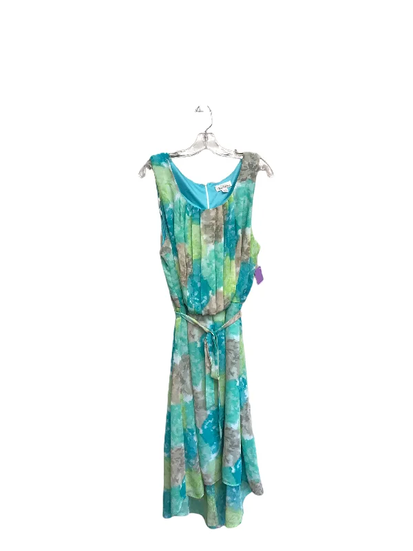 Dress Casual Midi By Olivia Matthews  Size: 3x Fashionable Plaid Midi Dress