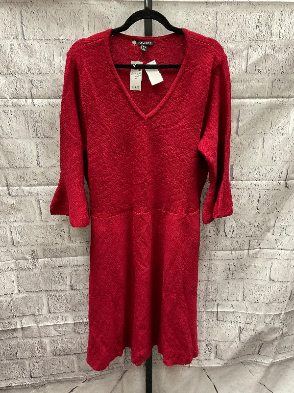 Dress Casual Midi By Roz And Ali  Size: 2x Comfortable Floral Print Midi Dress