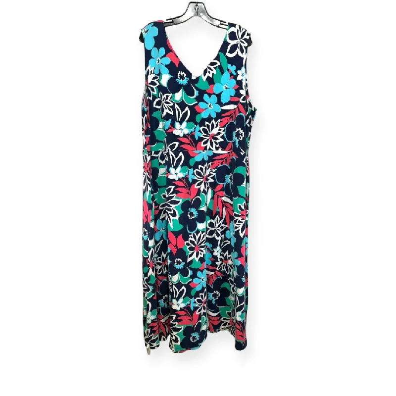 Dress Casual Midi By Talbots  Size: 3x Stylish Button-Down Midi Dress