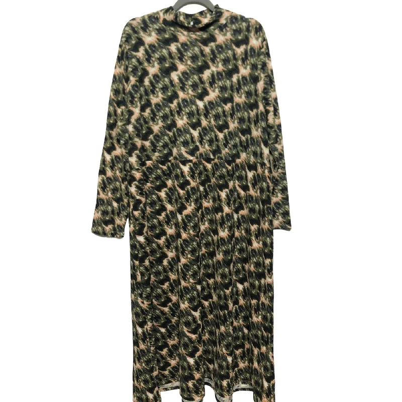 Dress Casual Midi By Target-designer  Size: 2x Trendy Ruffled Sleeve Midi Dress