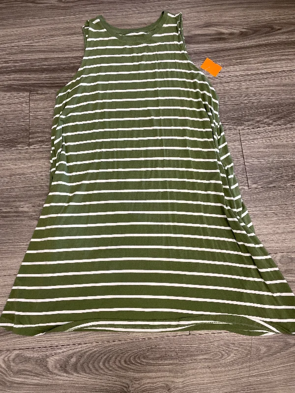 Dress Casual Midi By Time And Tru  Size: 2x Trendy Off-Shoulder Button Midi Dress