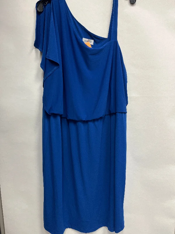 Dress Party Midi By Avenue  Size: 2x Trendy Ruffle Hem Midi Dress
