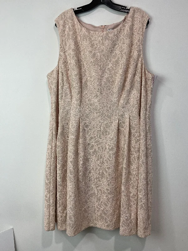 Dress Party Midi By Jessica Howard  Size: 3x Elegant Floral Appliqué Midi Dress
