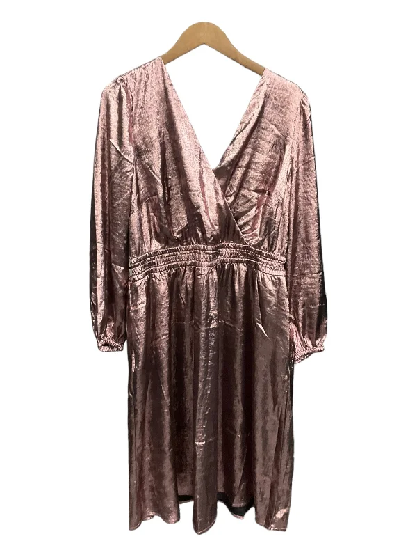 Dress Party Midi By Lane Bryant  Size: 2x Trendy Smocked Waist Midi Dress