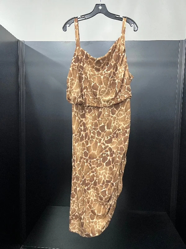 Dress Party Midi By Sofia Jeans  Size: 3x Stylish Cold Shoulder Midi Dress