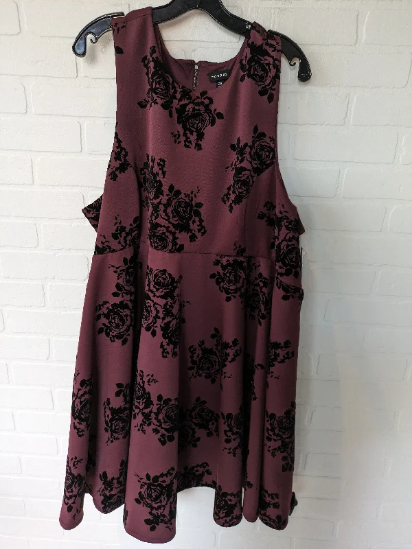 Dress Party Midi By Torrid  Size: 4x Stylish Animal Print Midi Dress