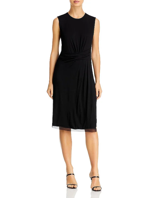 Saylor Womens Formal Midi Sheath Dress Fashionable Plaid Midi Dress