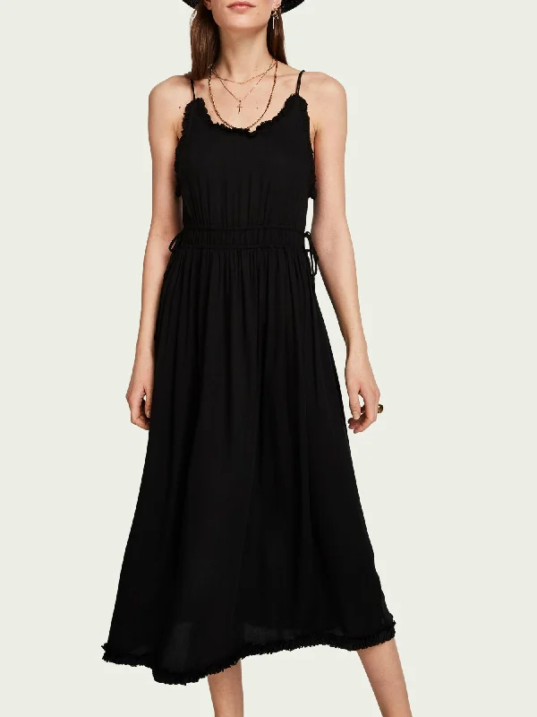 Scotch & Soda Midi Summer Dress Fashionable High-Low Midi Dress