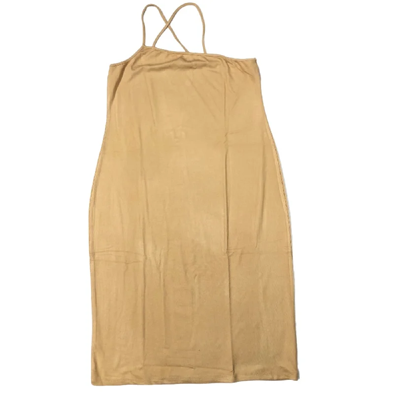 Tan Dress Casual Midi Eloquii, Size 3x Fashionable Casual Midi Dress