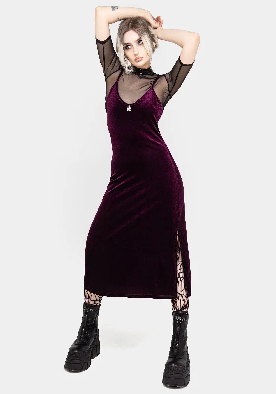 WINONA MIDI SLIP DRESS Comfortable Button Front Midi Dress