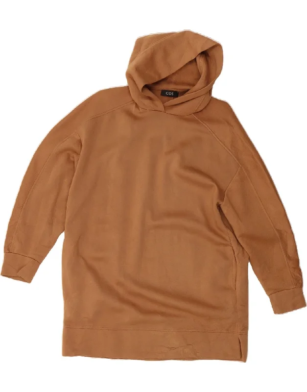 COS Womens Oversized Hoodie Dress UK 6 XS Brown Viscose Hoodie with Tie-Dye Psychedelic Retro COS Womens Oversized Hoodie Dress UK 6 XS Brown Viscose Hoodie with Tie-Dye Psychedelic Retro