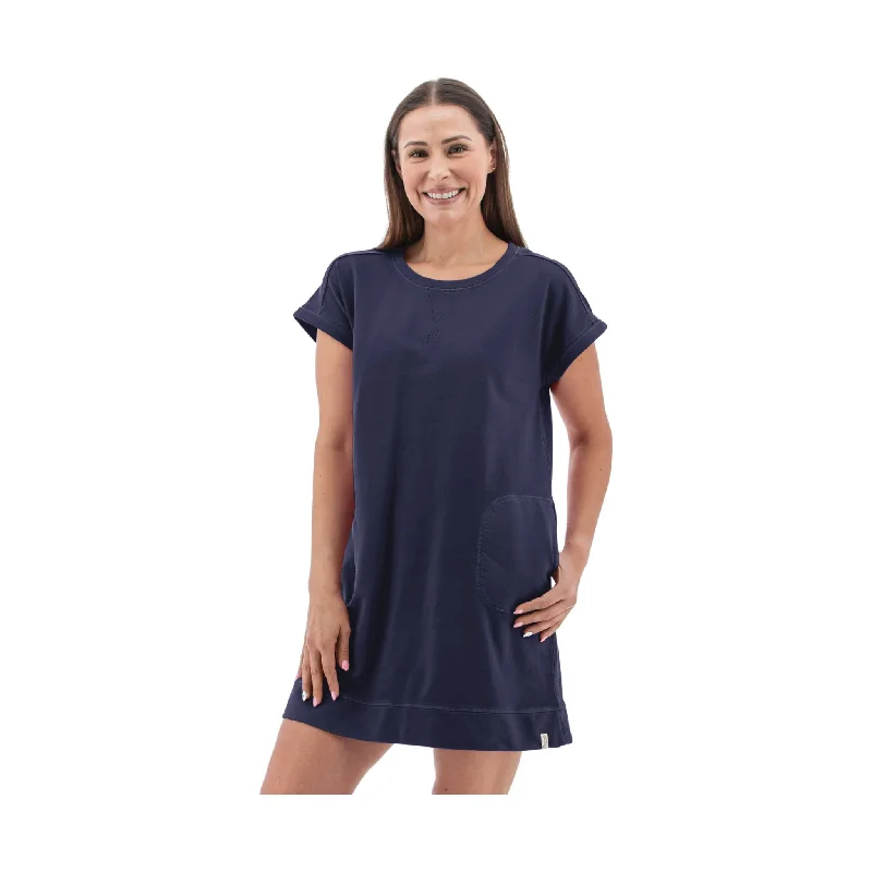 Old Ranch Women's Inola Sweatshirt Dress - Black Iris - ONLINE STORE CREDIT/EXCHANGE ONLY Hoodie with Mesh Breathable Sporty Old Ranch Women's Inola Sweatshirt Dress - Black Iris - ONLINE STORE CREDIT/EXCHANGE ONLY Hoodie with Mesh Breathable Sporty