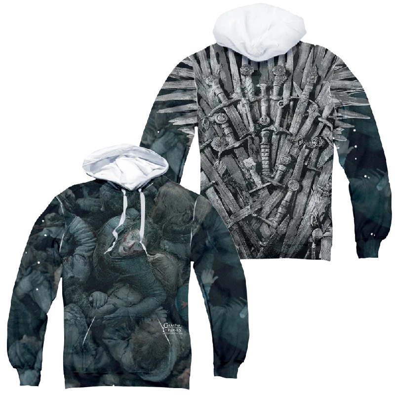 Game of Thrones Jon Snow The Throne (F/B) - All-Over Print Pullover Oblong Neck Pullover Game of Thrones Jon Snow The Throne (F/B) - All-Over Print Pullover Oblong Neck Pullover