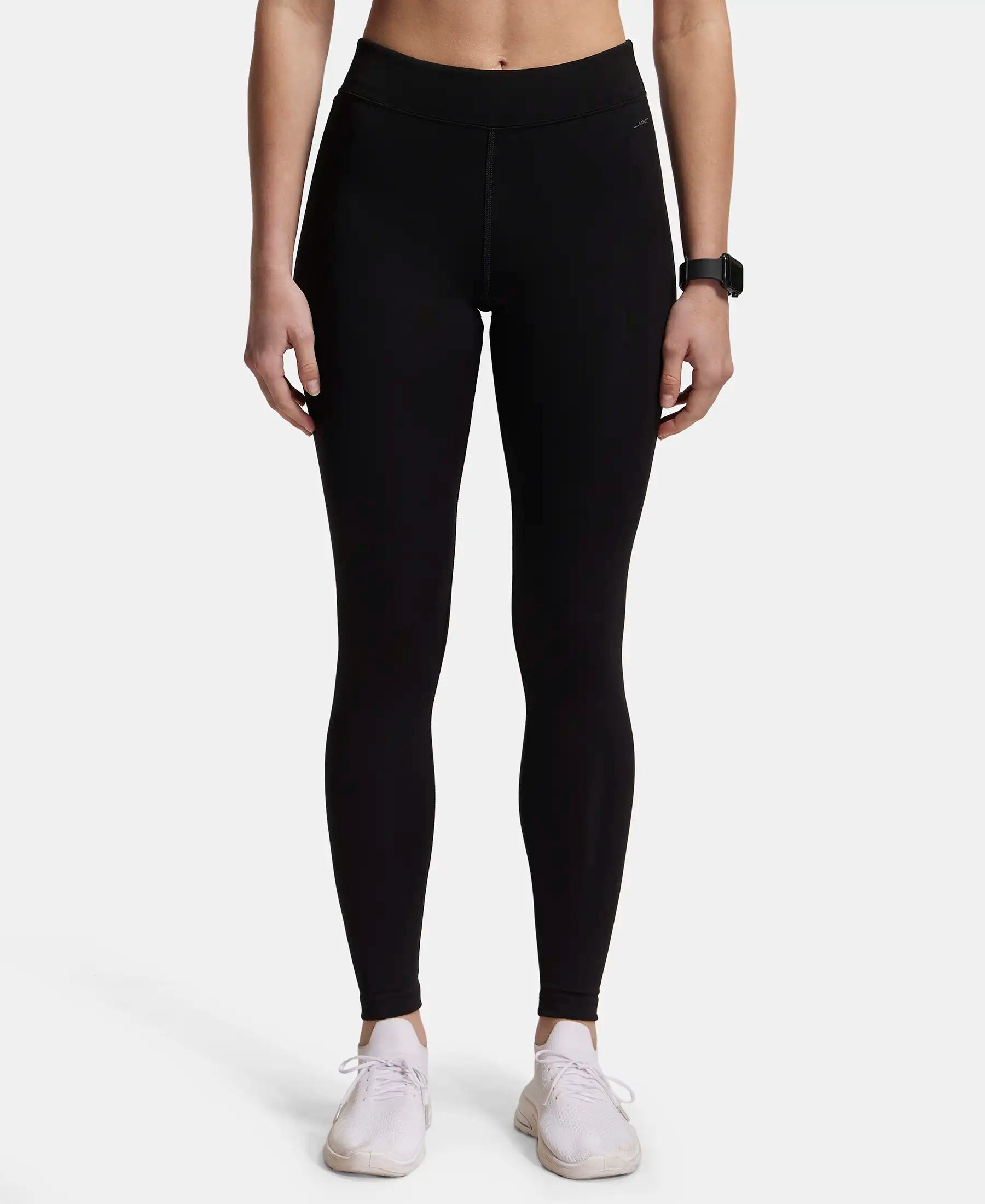 Microfiber Elastane Stretch Performance Leggings with Broad Waistband - Black Cozy Cotton Leggings Microfiber Elastane Stretch Performance Leggings with Broad Waistband - Black Cozy Cotton Leggings