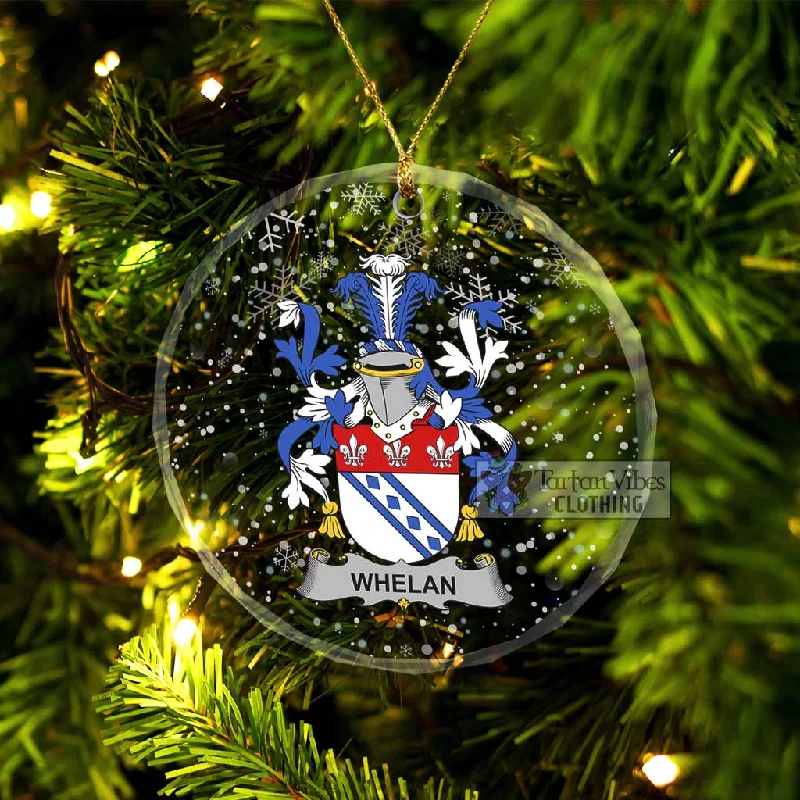 Whelan Irish Clan Christmas Glass Ornament with Coat of Arms Sleeveless Short Sleeve Long Sleeve Whelan Irish Clan Christmas Glass Ornament with Coat of Arms Sleeveless Short Sleeve Long Sleeve