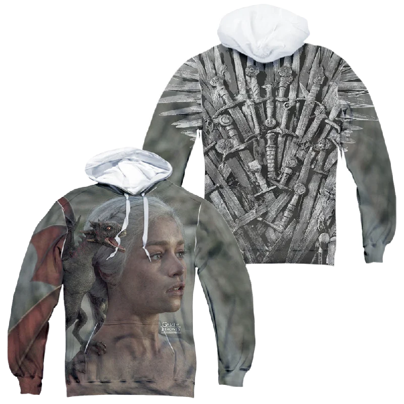 Game of Thrones Daenerys For The Throne (F/B) - All-Over Print Pullover Notched Neck Pullover Game of Thrones Daenerys For The Throne (F/B) - All-Over Print Pullover Notched Neck Pullover