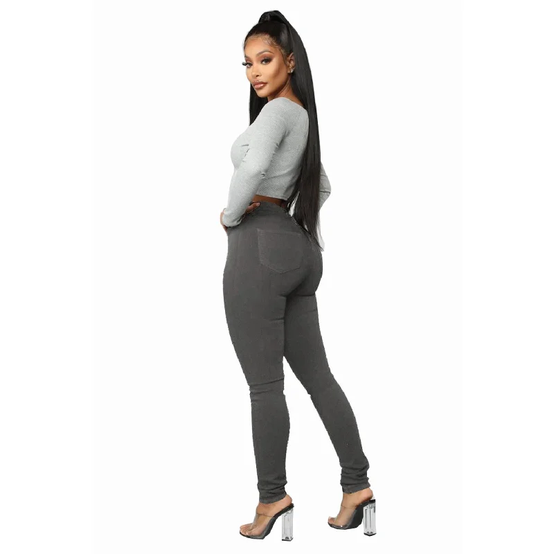High Waist Hip Lift Slim Breasted New Jeans Stretch Skinny Trousers For Women Trousers Culottes Wide Leg High Waist Hip Lift Slim Breasted New Jeans Stretch Skinny Trousers For Women Trousers Culottes Wide Leg